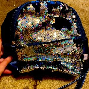 Blue mini backpack
